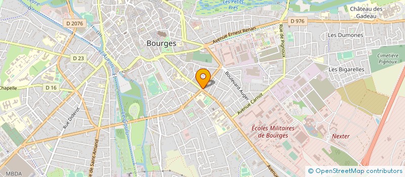 localisation de l'entreprise COMMUNAUTE AGGLOMERATION BOURGES PLUS à BOURGES