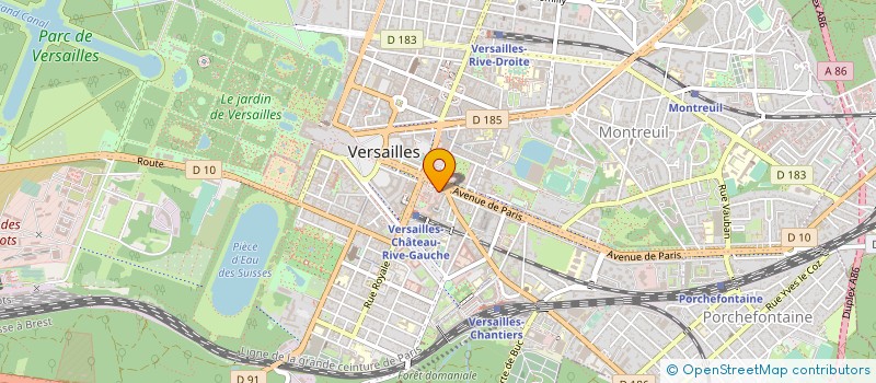 localisation de l'entreprise COMMUNAUTE AGGLOMERATION VERSAILLES GRAND PARC à VERSAILLES