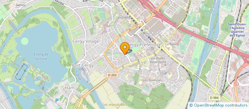 localisation de l'entreprise COMMUNAUTE CAPDEMAT  CERGY