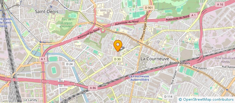 localisation de l'entreprise COMMUNAUTE CASIMIRE à LA COURNEUVE