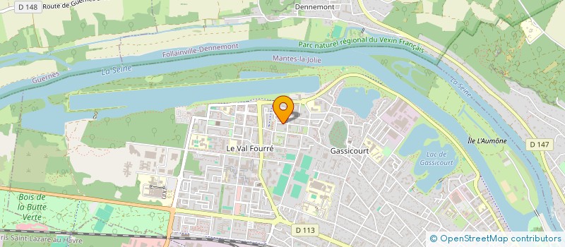 localisation de l'entreprise COMMUNAUTE CENTRAFRICAINE EN YVELINES  MANTES-LA-JOLIE