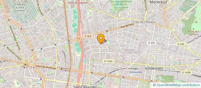 localisation de l'entreprise COMMUNAUTE CHRETIENNE DU PLEIN EVANGILE à MONTREUIL