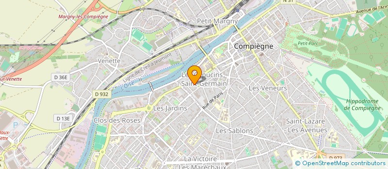 localisation de l'entreprise COMMUNAUTE CHRETIENNE ETUDIANTE DE COMPIEGNE  COMPIEGNE