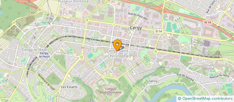 localisation de l'entreprise COMMUNAUTE CHRETIENNE MYSTERE DU ROCHER  CERGY