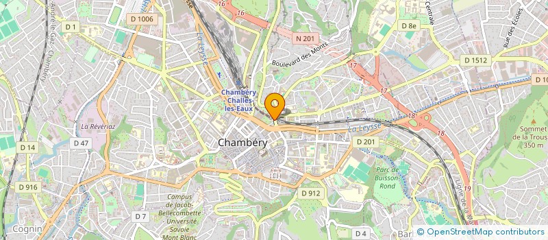 localisation de l'entreprise COMMUNAUTE CHRETIENNE SILOE  CHAMBERY