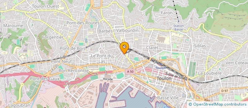 localisation de l'entreprise COMMUNAUTE CLOAREC  TOULON