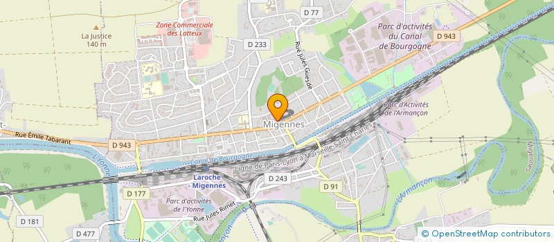 localisation de l'entreprise COMMUNAUTE COMMUNES AGGLOME MIGENNOISE à MIGENNES