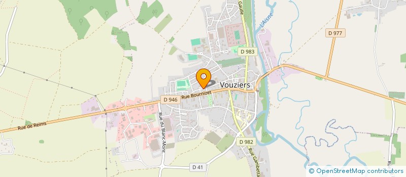 localisation de l'entreprise COMMUNAUTE COMMUNES ARGONNE ARDENNAISE à VOUZIERS