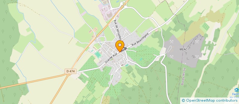 localisation de l'entreprise COMMUNAUTE COMMUNES DES MONTS DE GY  GY