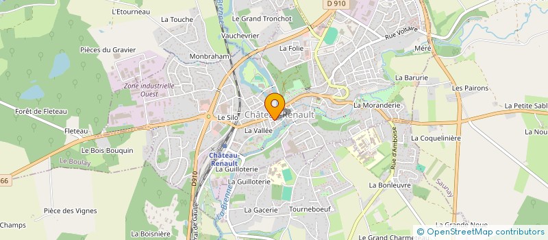 localisation de l'entreprise COMMUNAUTE COMMUNES DU CASTELRENAUDAIS à CHATEAU-RENAULT