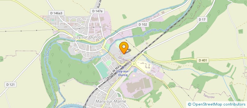 localisation de l'entreprise COMMUNAUTE COMMUNES DU PAYS DE L'OURCQ  OCQUERRE