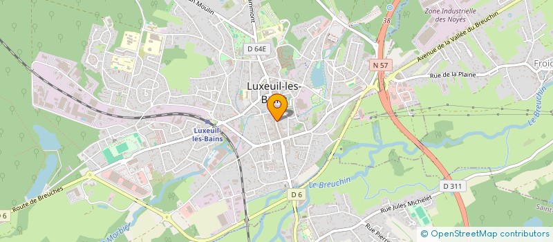 localisation de l'entreprise COMMUNAUTE COMMUNES DU PAYS DE LUXEUIL  LUXEUIL-LES-BAINS