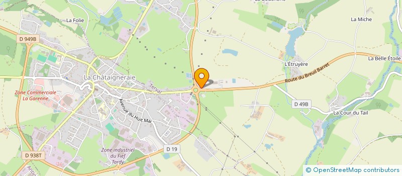 localisation de l'entreprise COMMUNAUTE COMMUNES PAYS CHATAIGNERAIE à TERVAL