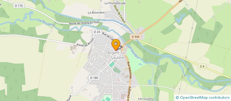 localisation de l'entreprise COMMUNAUTE COMMUNES SAULDRE ET SOLOGNE  ARGENT-SUR-SAULDRE