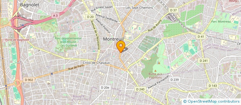 localisation de l'entreprise COMMUNAUTE COMORIENNE DE MONTREUIL à MONTREUIL