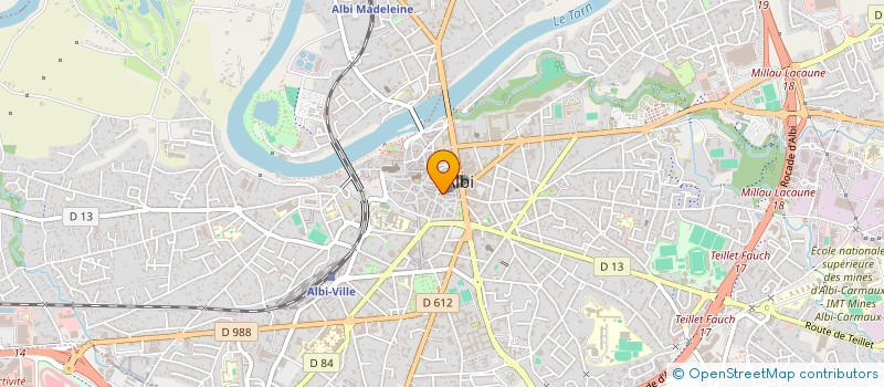 localisation de l'entreprise COMMUNAUTE D'AGGLO DE L'ALBIGEOIS C2A à ALBI