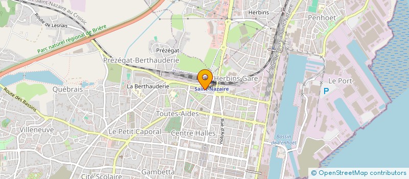 localisation de l'entreprise COMMUNAUTE D'AGGLO DE LA REGION NAZAIRIENNE ET DE L'ESTUAIRE  SAINT-NAZAIRE