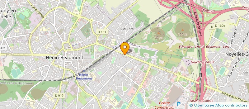 localisation de l'entreprise COMMUNAUTE D'AGGLOMERATION D'HENIN-CARVIN à HENIN-BEAUMONT