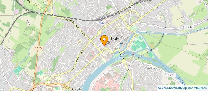 localisation de l'entreprise COMMUNAUTE D AGGLOMERATION DU GRAND DOLE à DOLE