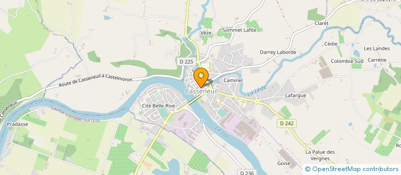 localisation de l'entreprise COMMUNAUTE D AGGLOMERATION DU GRAND VILLENEUVOIS à CASSENEUIL