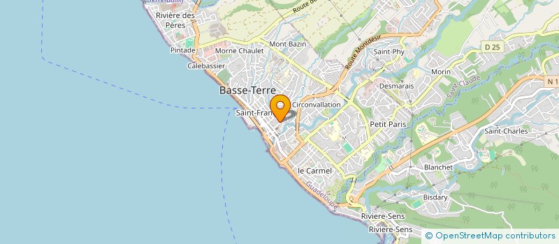 localisation de l'entreprise COMMUNAUTE D'AGGLOMERATION GRAND SUD CARAIBE à BASSE-TERRE