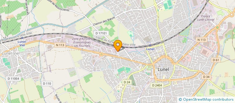 localisation de l'entreprise COMMUNAUTE D AGGLOMERATION LUNEL AGGLO  LUNEL