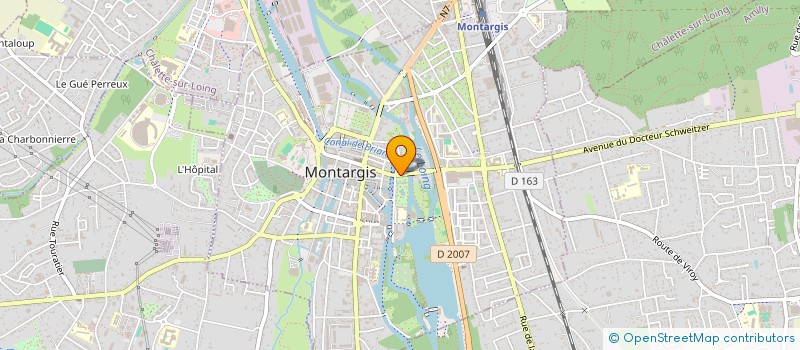 localisation de l'entreprise COMMUNAUTE D'AGGLOMERATION MONTARGOISE ET RIVES DU LOING  MONTARGIS