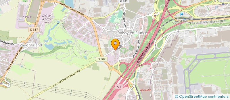 localisation de l'entreprise COMMUNAUTE D'AGGLOMERATION ROISSY PAYS DE FRANCE à ROISSY-EN-FRANCE