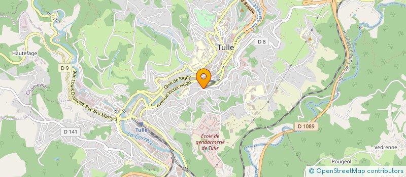 localisation de l'entreprise COMMUNAUTE D'AGGLOMERATION TULLE AGGLO  TULLE