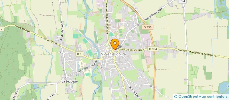 localisation de l'entreprise COMMUNAUTE DE COMMUNES ADOUR MADIRAN  VIC-EN-BIGORRE