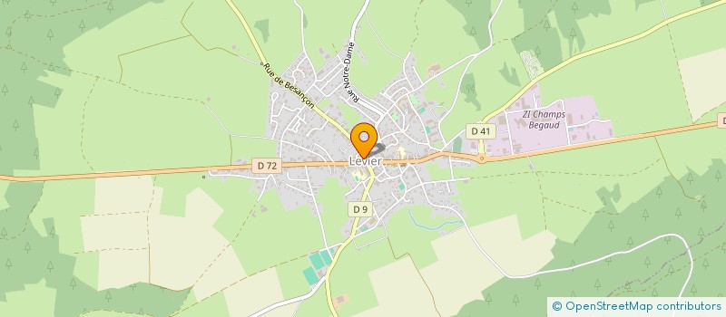 localisation de l'entreprise COMMUNAUTE DE COMMUNES ALTITUDE 800 à LEVIER