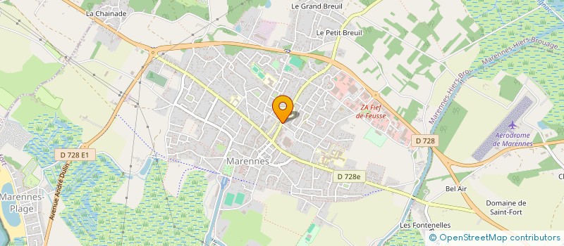 localisation de l'entreprise COMMUNAUTE DE COMMUNES BASSIN DE MARENNES  MARENNES-HIERS-BROUAGE