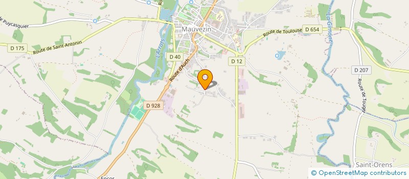 localisation de l'entreprise COMMUNAUTE DE COMMUNES BASTIDES DE LOMAGNE  MAUVEZIN