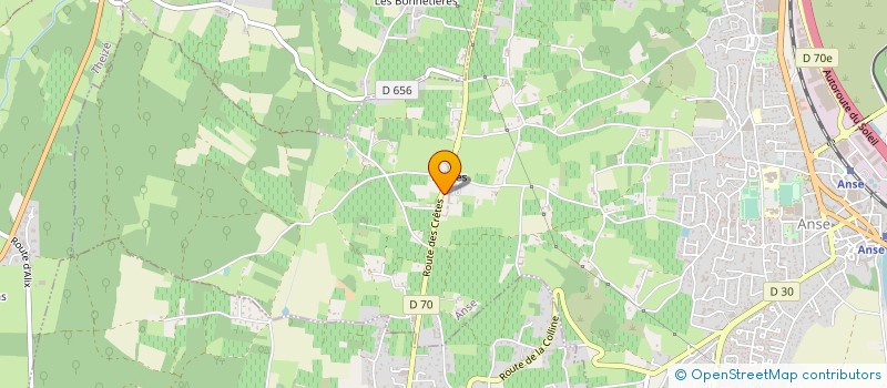 localisation de l'entreprise COMMUNAUTE DE COMMUNES BEAUJOLAIS PIERRES DOREES à ANSE