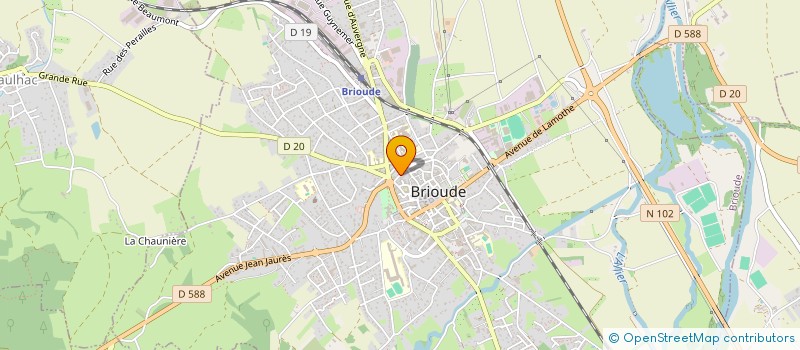 localisation de l'entreprise COMMUNAUTE DE COMMUNES BRIOUDE SUD AUVERGNE  BRIOUDE