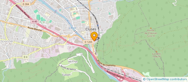 localisation de l'entreprise COMMUNAUTE DE COMMUNES CLUSES ARVE ET MONTAGNES à CLUSES