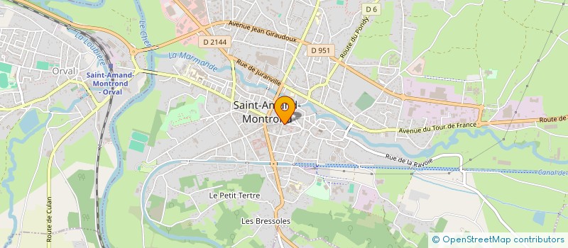 localisation de l'entreprise COMMUNAUTE DE COMMUNES COEUR DE FRANCE à SAINT-AMAND-MONTROND