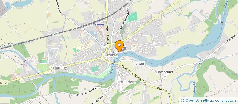 localisation de l'entreprise COMMUNAUTE DE COMMUNES COEUR DE GARONNE à CAZERES