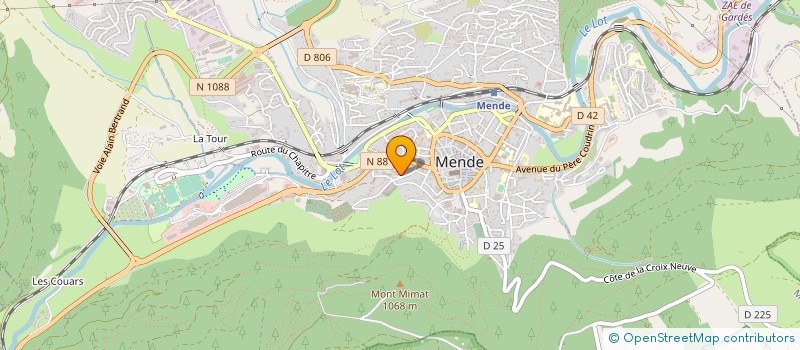 localisation de l'entreprise COMMUNAUTE DE COMMUNES COEUR DE LOZERE à MENDE