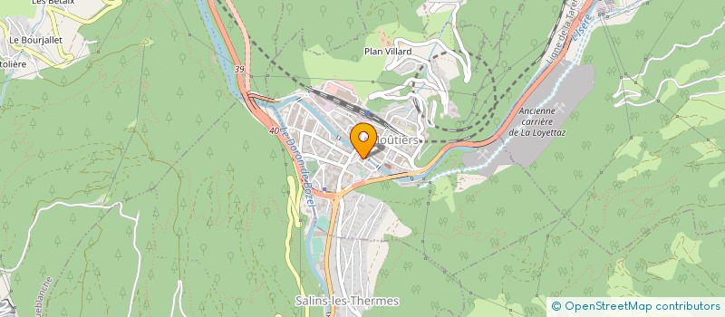 localisation de l'entreprise COMMUNAUTE DE COMMUNES COEUR DE TARENTAISE  MOUTIERS