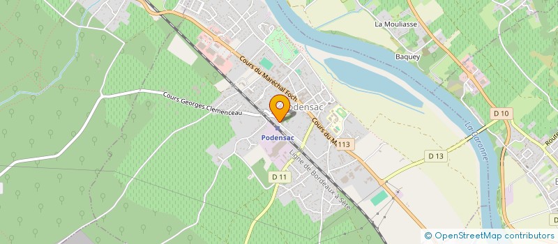 localisation de l'entreprise COMMUNAUTE DE COMMUNES CONVERGENCE GARONNE à PODENSAC