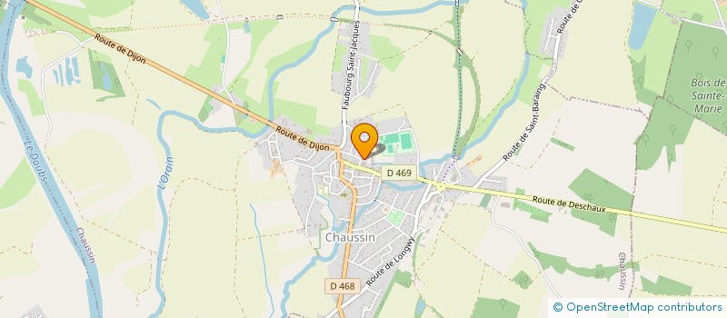 localisation de l'entreprise COMMUNAUTE DE COMMUNES DE LA PLAINE JURASSIENNE à CHAUSSIN