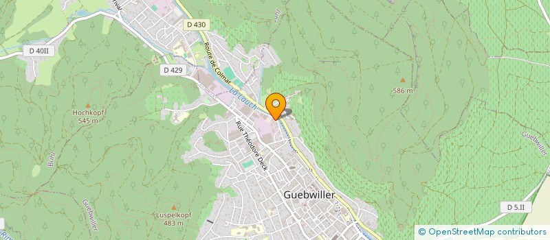 localisation de l'entreprise COMMUNAUTE DE COMMUNES DE LA REGION DE GUEBWILLER  GUEBWILLER