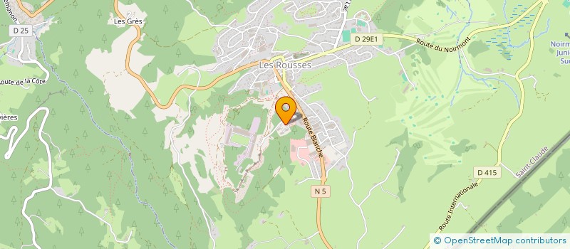 localisation de l'entreprise COMMUNAUTE DE COMMUNES DE LA STATION DES ROUSSES-HAUT-JURA à LES ROUSSES