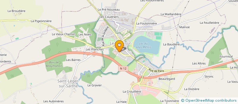 localisation de l'entreprise COMMUNAUTE DE COMMUNES DE LA VALLEE DE LA HAUTE SARTHE à LE MELE-SUR-SARTHE