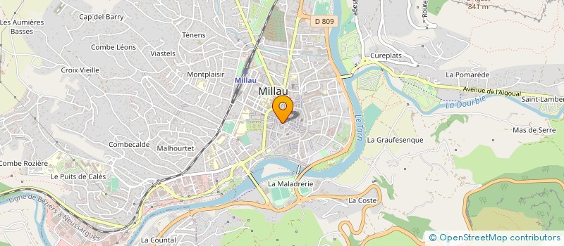 localisation de l'entreprise COMMUNAUTE DE COMMUNES DE MILLAU GRANDS CAUSSES à MILLAU