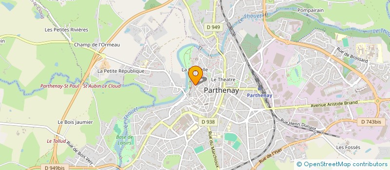 localisation de l'entreprise COMMUNAUTE DE COMMUNES DE PARTHENAY-GATINE à PARTHENAY