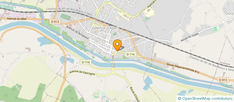 localisation de l'entreprise COMMUNAUTE DE COMMUNES DES DEUX RIVES  VALENCE