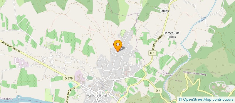 localisation de l'entreprise COMMUNAUTE DE COMMUNES DES GORGES DE L'ARDECHE  VALLON-PONT-D'ARC