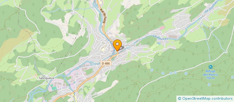 localisation de l'entreprise COMMUNAUTE DE COMMUNES DES HAUTES VOSGES  CORNIMONT